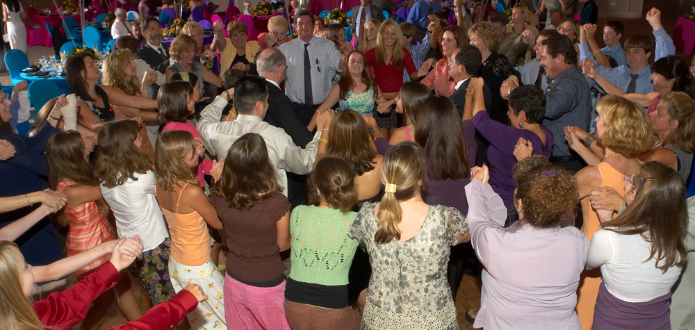 Crowd dancing